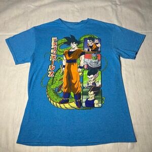 Blue Dragon Ball Z Goku and Vegeta graphic tee